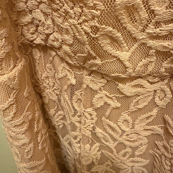 Torrid Blush Lace Sleeveless A-Line Dress Size 00 (M/L 10) NWT - Picture 6 of 13